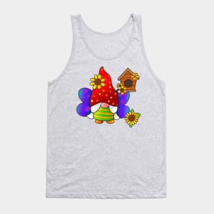 Cute Gnome Design Tank Top